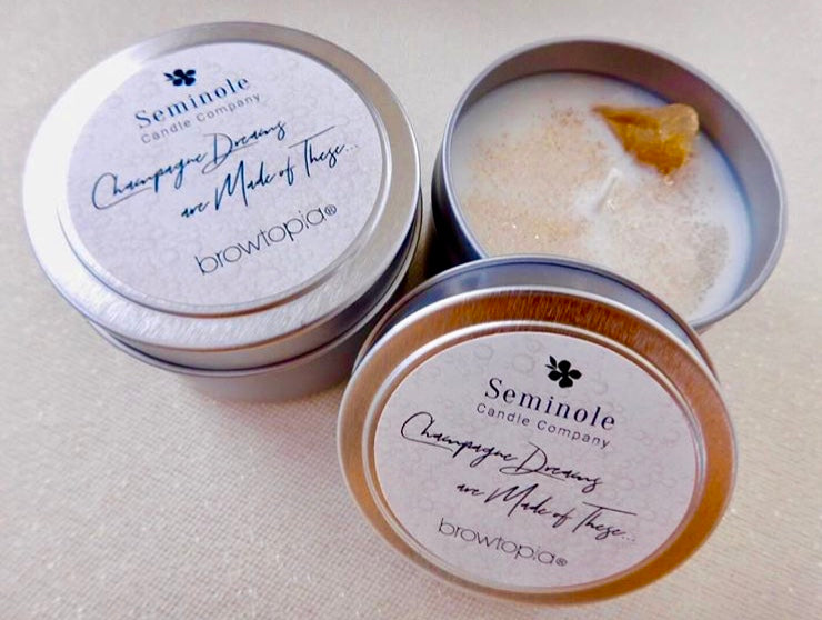 Browtopia Signature Champagne Soy Candle